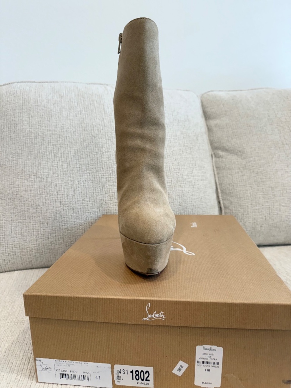 Louboutin Dolly Booty ( Tan ) - Picture 5 of 13